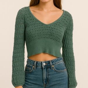 Altar’d State Knit Cropped Sweater